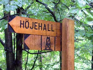 V&auml;gvisare mot H&ouml;jehall